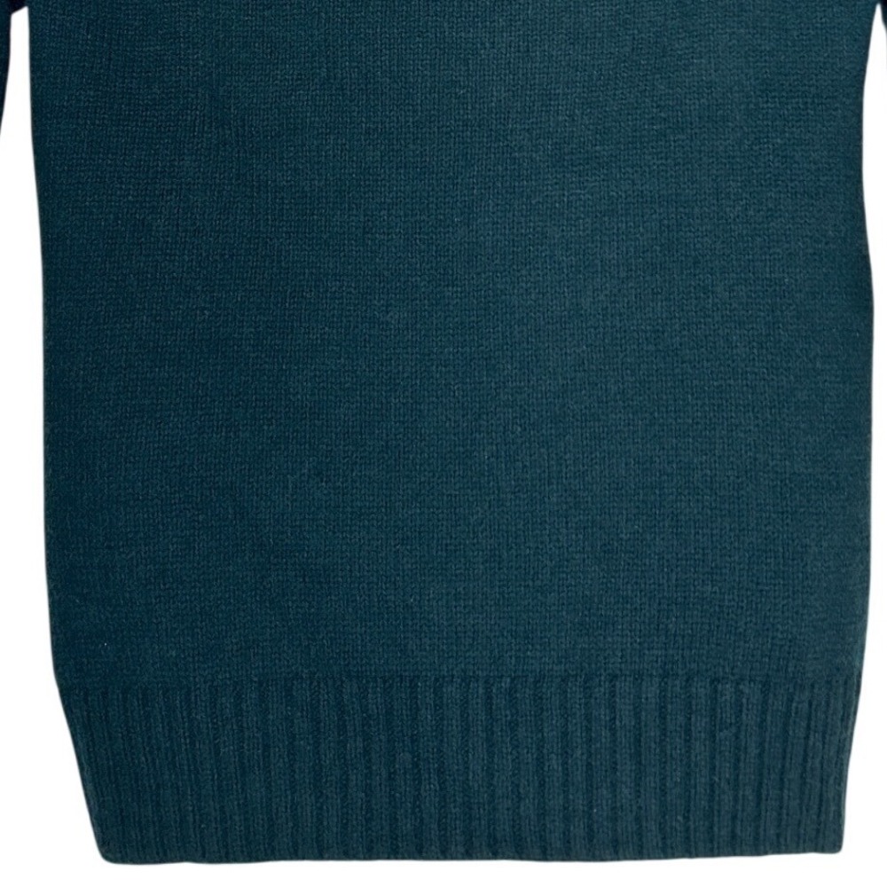 J.Crew Jewelled Button Lambswool Blend Sweater Dark Green Size XS EUC - Picture 4 of 10